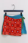 YANYAN KNITS 25 Spring/Summer Embellished Plaid Waist Mini Skirt YYK-YYW25-0632-PINSE Colorblock